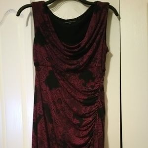 #132 Jones New York Purple and Black Dress